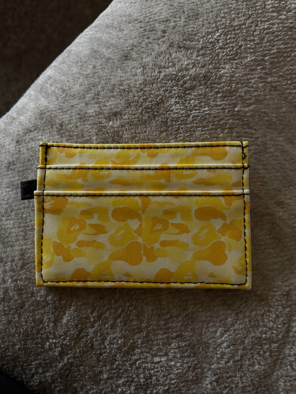 Yellow Camo Card Holder
