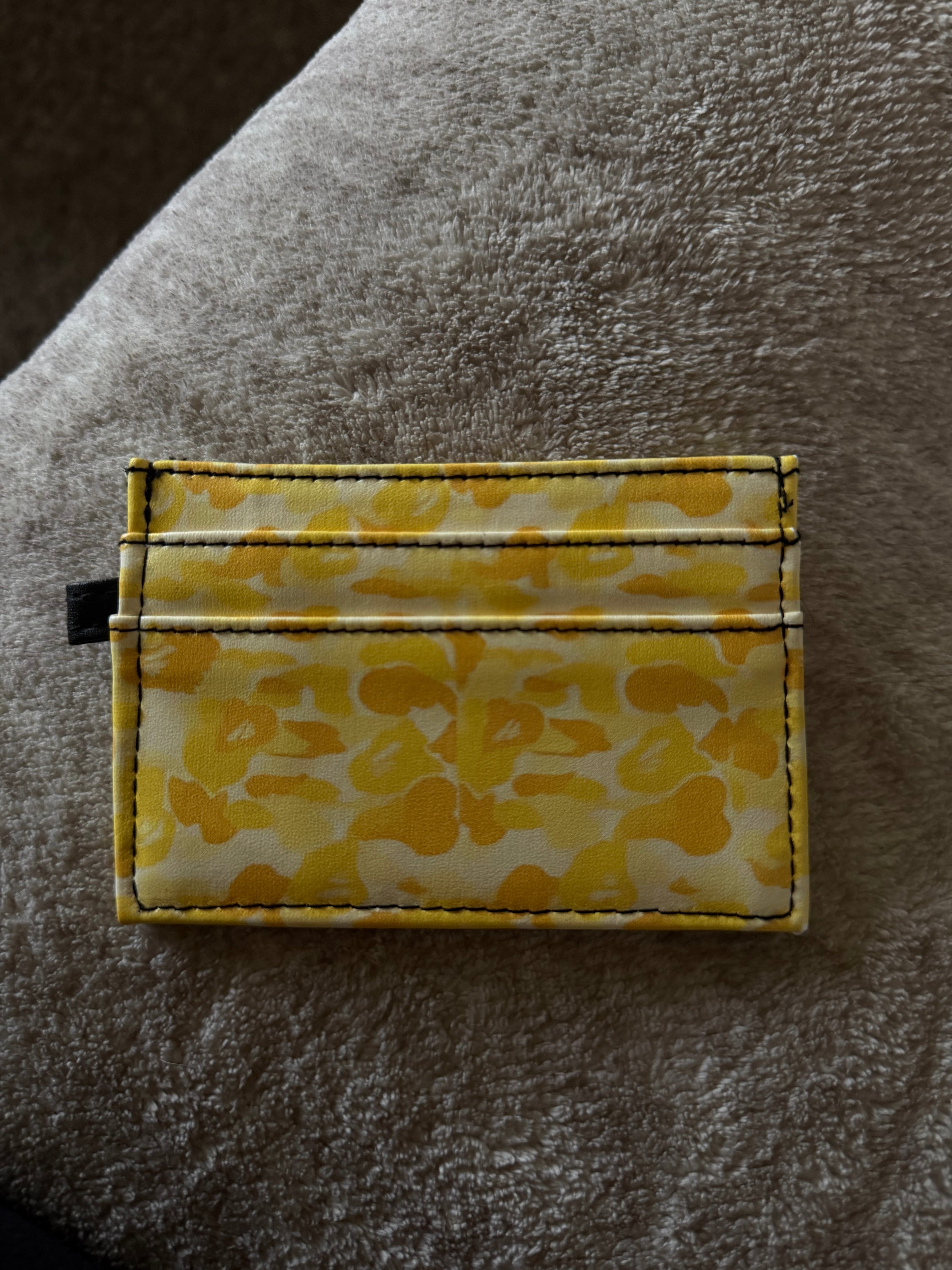 Yellow Camo Card Holder