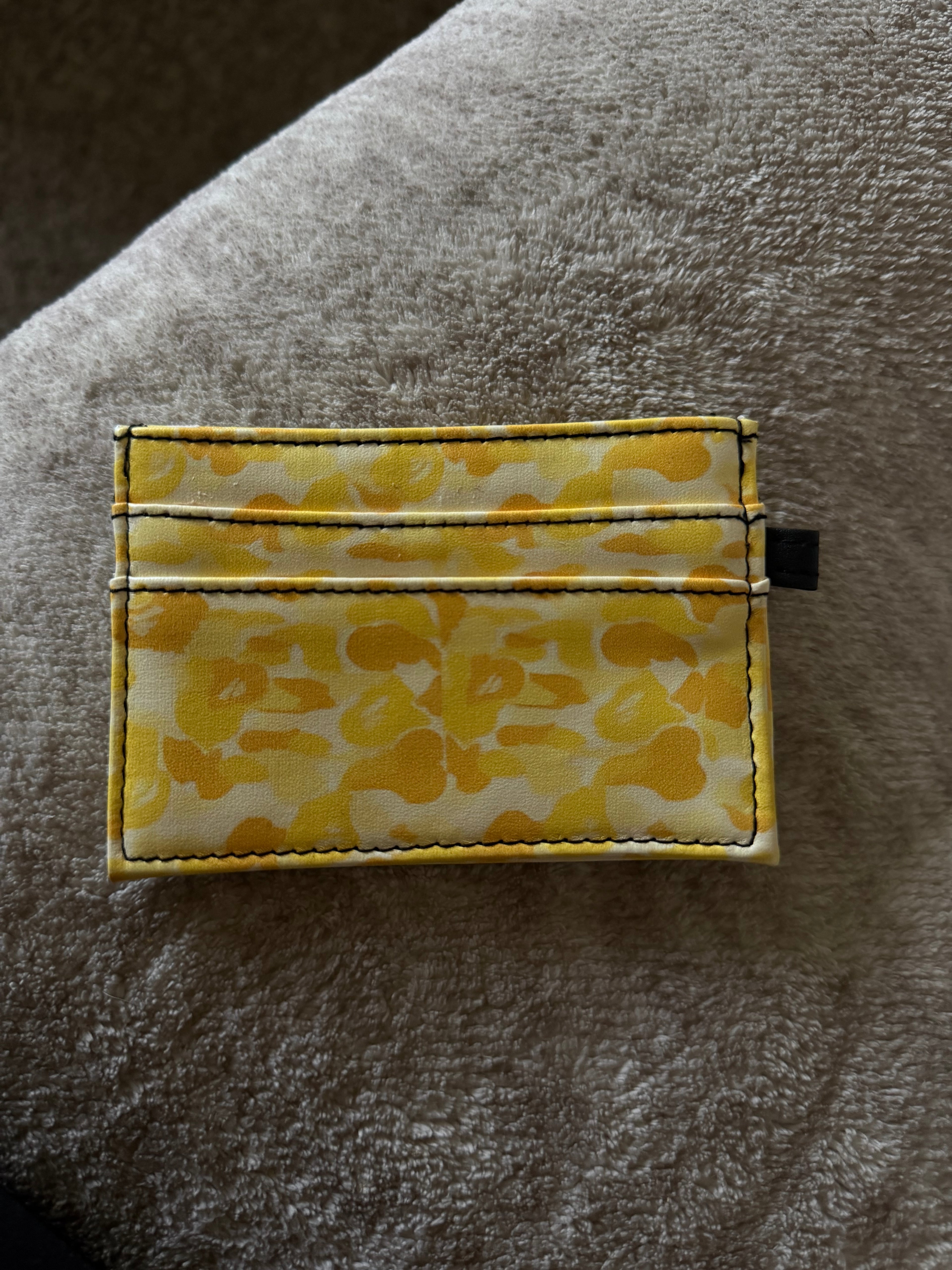 Yellow Camo Card Holder