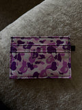 Purple Camo Bape Card Holder